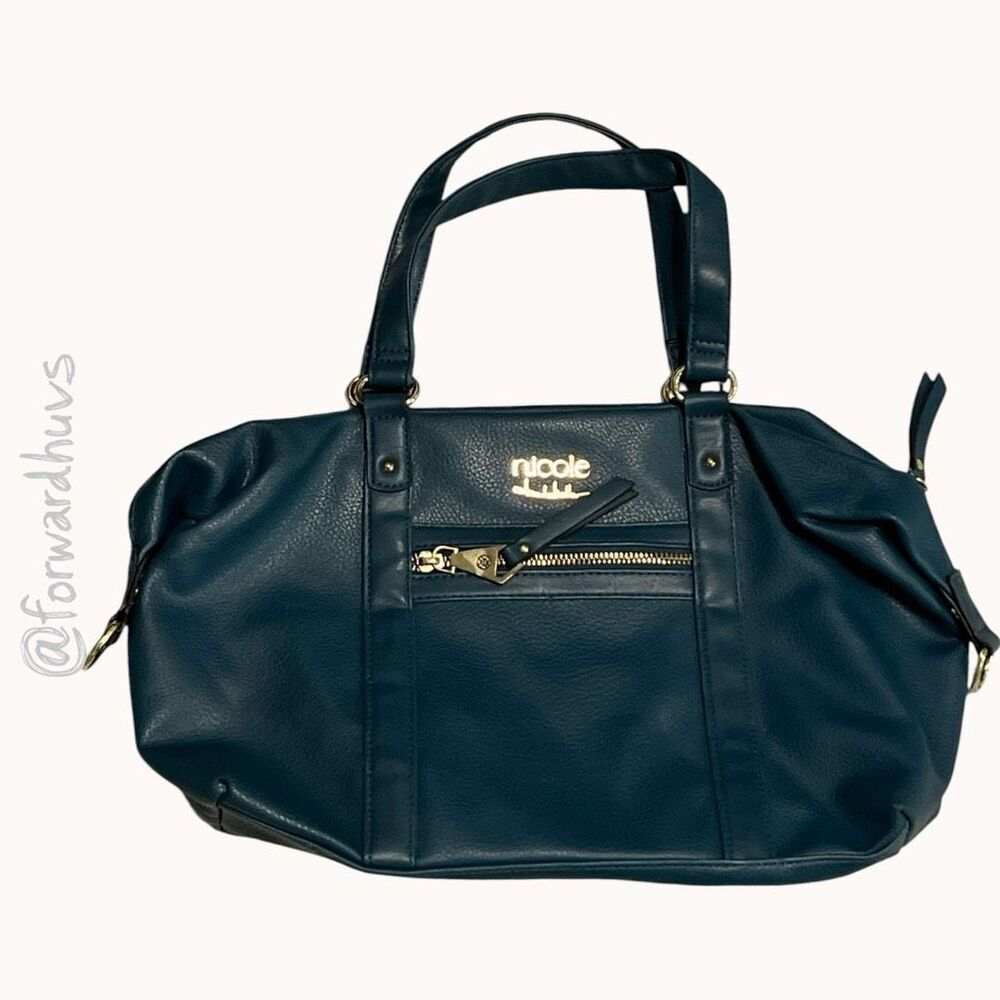 Nicole by Nicole Miller Teal Satchel